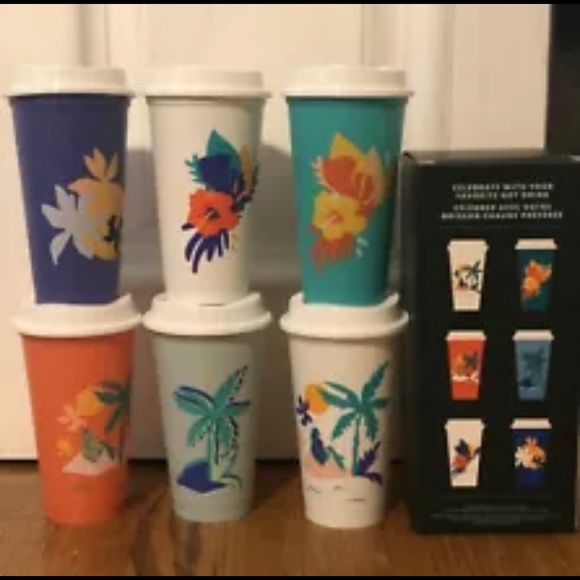 Starbucks Reusable Hot Cups Summer 2020 NEW - Picture 2 of 5